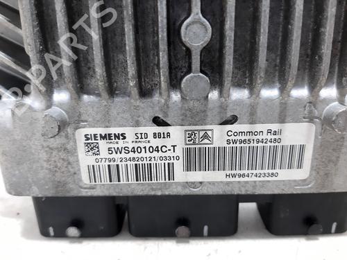 Engine control unit (ECU) PEUGEOT 307 (3A/C) 2.0 HDi 90 | BP20739592M57 