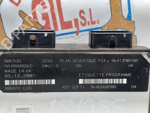 Engine control unit (ECU) CITROËN BERLINGO / BERLINGO FIRST MPV (MF_, GJK_, GFK_) 1.9 D (MFDJY) | BP20762943M57 
