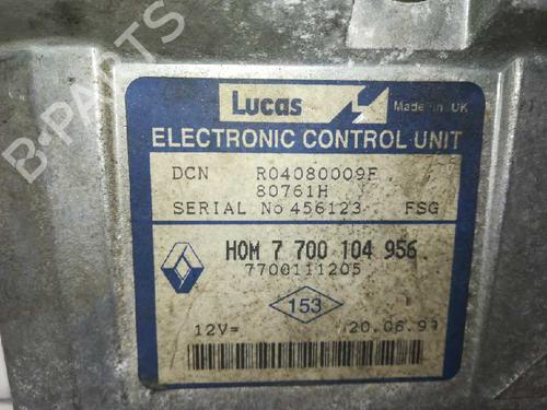 Engine control unit (ECU) RENAULT CLIO II (BB_, CB_) 1.9 D (B/CB0E, BB0J) | BP20776663M57 