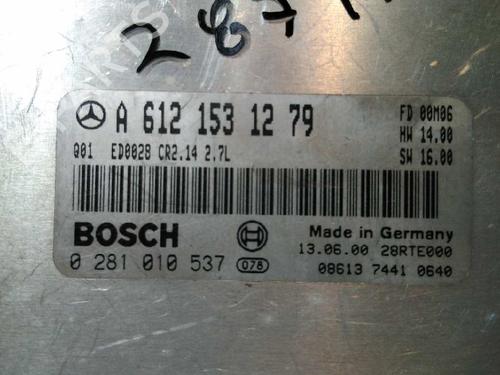 Engine control unit (ECU) MERCEDES-BENZ E-CLASS (W210) E 270 CDI (210.016) | BP20791225M57 