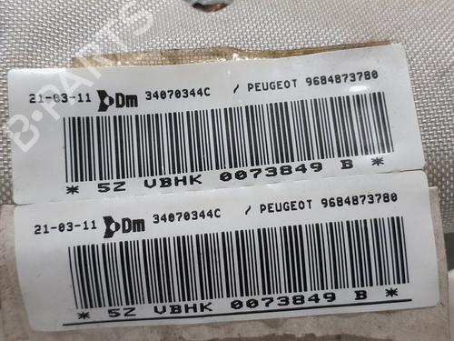 Left curtain airbag PEUGEOT 5008 (0U_, 0E_) 1.6 HDi | BP20771233C11 