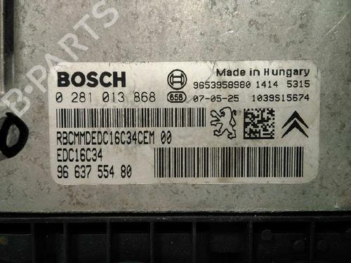 Motorstyringsenhet PEUGEOT 207 (WA_, WC_) 1.6 HDi | BP20795633M57 
