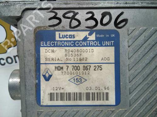 Engine control unit (ECU) RENAULT MEGANE I (BA0/1_) 1.9 dTi (BA08, BA0N) | BP20797489M57 