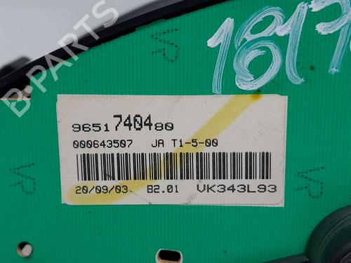 Instrument cluster PEUGEOT 206 Hatchback (2A/C) 2.0 HDI 90 | BP24801850C47 