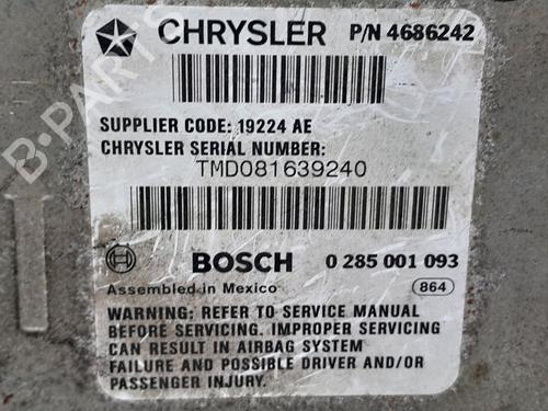 ECU airbags CHRYSLER VOYAGER / GRAND VOYAGER III (GS_, NS_) 2.5 TD | BP20764497M53 