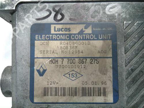 Engine control unit (ECU) RENAULT MEGANE I (BA0/1_) 1.9 dT (B/SA0K, B/SA0Y) | BP20797486M57 