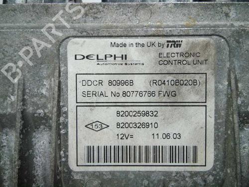 Engine control unit (ECU) RENAULT MEGANE II (BM0/1_, CM0/1_) 1.5 dCi (BM0F, BM0T, BM2B, CM0F, CM0T) | BP20797307M57 
