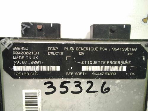 Engine control unit (ECU) PEUGEOT 206 Hatchback (2A/C) 1.9 D | BP20795854M57 