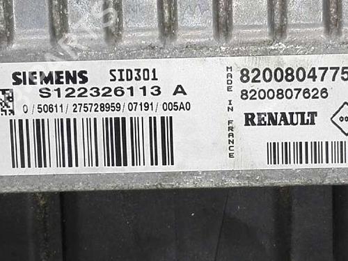 Engine control unit (ECU) RENAULT SCÉNIC II (JM0/1_)  | BP20773731M57 