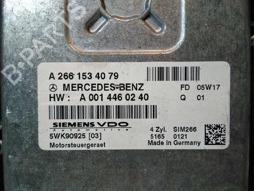 Engine control unit (ECU) MERCEDES-BENZ A-CLASS (W169) A 180 (169.032, 169.332) | BP20791315M57 