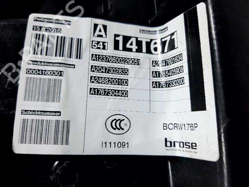 Rear right window mechanism MERCEDES-BENZ A-CLASS (W176) A 180 CDI / d (176.012) | BP20731946C25 