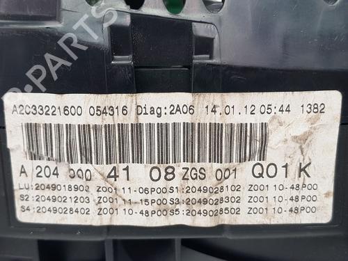 Instrument cluster MERCEDES-BENZ C-CLASS (W204) C 220 CDI (204.008) | BP26914158C47