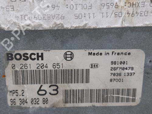 Engine control unit (ECU) PEUGEOT 406 (8B) 2.0 16V | BP20769500M57