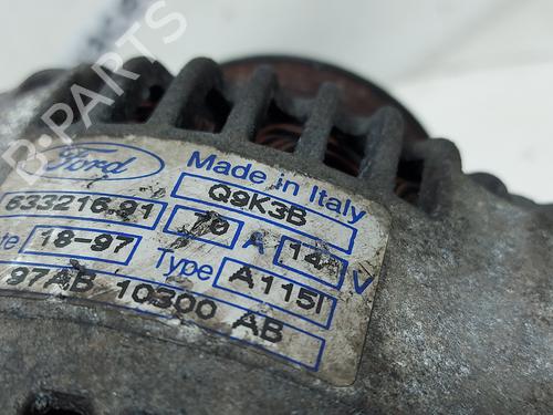Alternator FORD ESCORT VI (GAL, AAL, ABL) 1.8 TD | BP20738401M7 