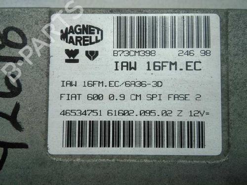 Engine control unit (ECU) FIAT SEICENTO / 600 (187_) 0.9 (187AXA, 187AXA1A) | BP20799937M57 