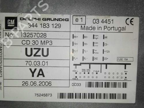 Radio OPEL ASTRA H (A04) 1.7 CDTI (L48) | BP20787376E6 