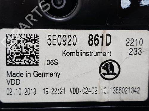 Instrument cluster SKODA OCTAVIA III (5E3, NL3, NR3) 1.6 TDI | BP20763921C47