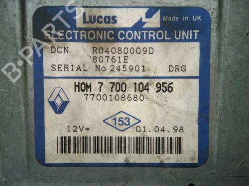 Engine control unit (ECU) RENAULT CLIO II (BB_, CB_) 1.9 D (B/CB0E, BB0J) | BP20797506M57 