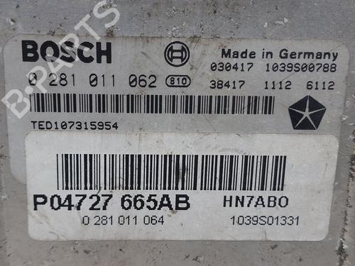 Engine control unit (ECU) CHRYSLER VOYAGER IV (RG, RS) 2.5 CRD | BP20766646M57 