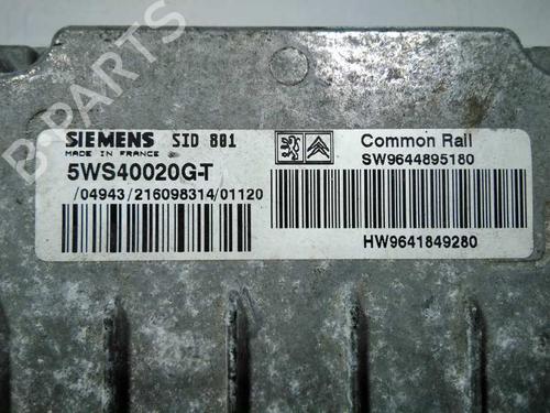 Engine control unit (ECU) PEUGEOT 307 (3A/C) 1.6 HDi | BP20796302M57 