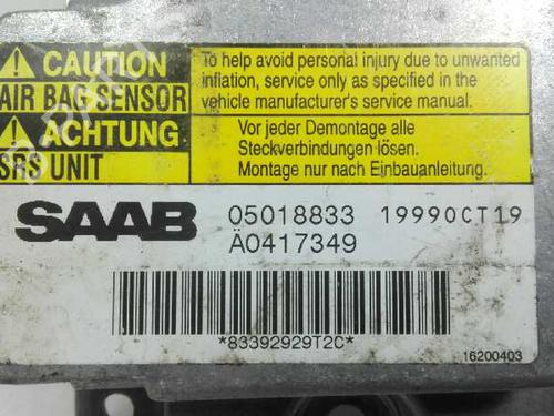 Airbag module SAAB 9-3 (YS3D) 2.2 TiD | BP20806604M53 