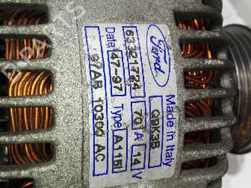 Alternator FORD ESCORT V (AAL, ABL) 1.8 D | BP20780354M7 