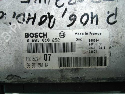 Engine control unit (ECU) PEUGEOT 406 (8B) 2.0 HDI 90 | BP20794827M57