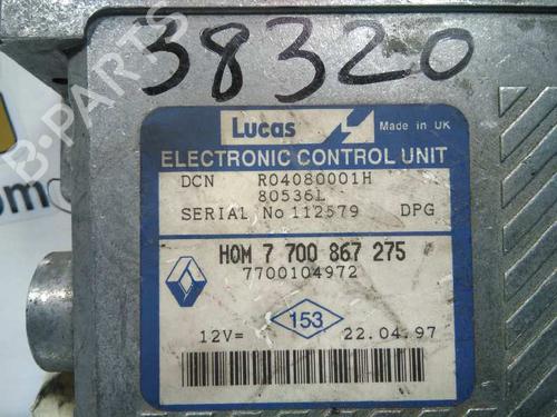 Engine control unit (ECU) RENAULT MEGANE I (BA0/1_) 1.9 dT (B/SA0K, B/SA0Y) | BP20797536M57 