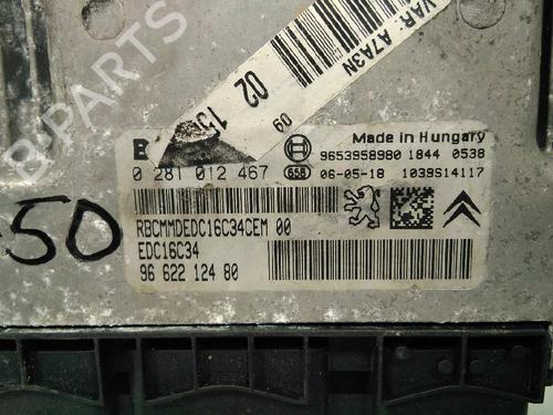 Engine control unit (ECU) PEUGEOT 207 (WA_, WC_) 1.6 HDi | BP20795559M57 