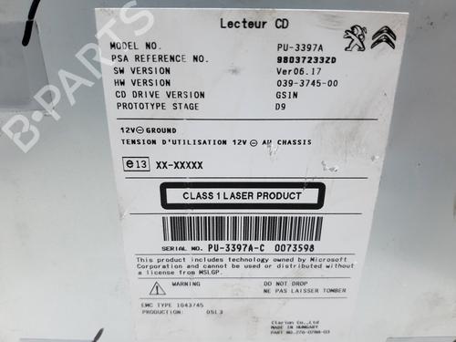 Used Radio PEUGEOT 2008 I (CU_) 1.6 HDi (114 hp) 20738898