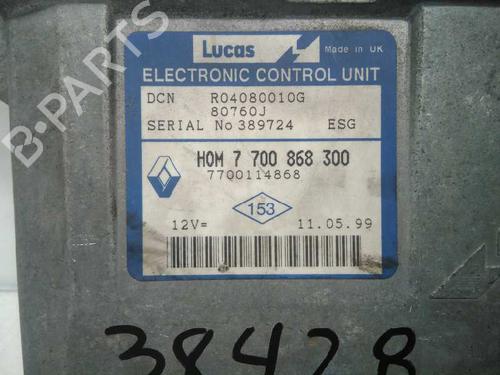 Engine control unit (ECU) RENAULT KANGOO (KC0/1_) D 55 1.9 (KC0D) | BP20797656M57 