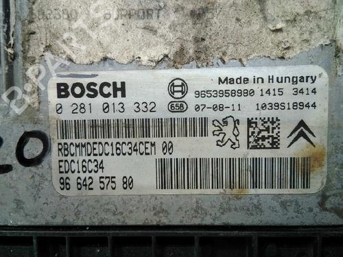 Engine control unit (ECU) PEUGEOT 307 (3A/C) 1.6 HDi | BP20795644M57 