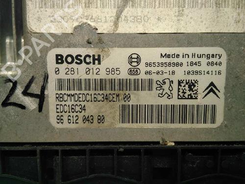 Engine control unit (ECU) PEUGEOT 307 Break (3E) 1.6 HDi 110 | BP20795672M57 