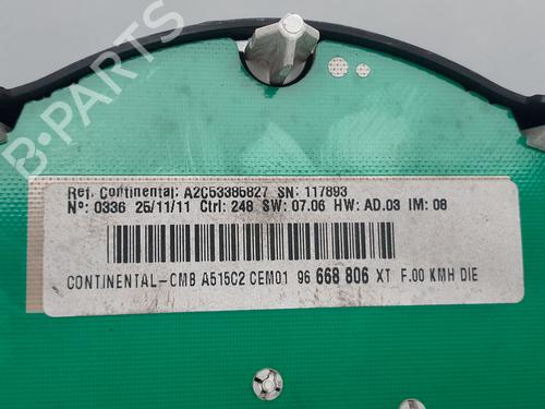 Instrument cluster CITROËN C1 (PM_, PN_) 1.0 | BP26504985C47