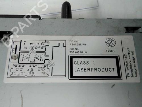 Radio FIAT GRANDE PUNTO (199_) 1.3 D Multijet | BP20802160E6 
