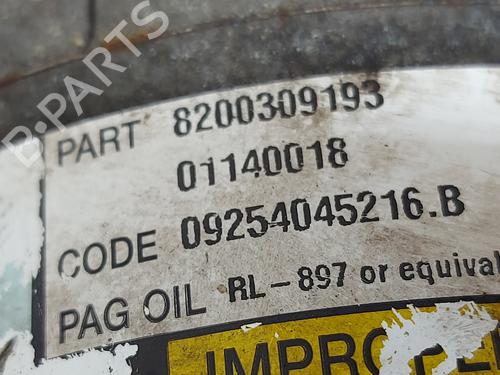 AC compressor RENAULT SCÉNIC II (JM0/1_) 1.9 dCi (JM0G, JM12, JM1G, JM2C) | BP20739999M34 