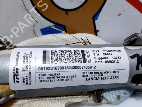 Right curtain airbag FIAT 500 (312_) 1.2 (312AXA1A) | BP20737249C12