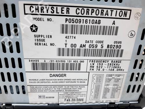 Radio CHRYSLER PT CRUISER (PT_) 2.4 | BP20748044E6 