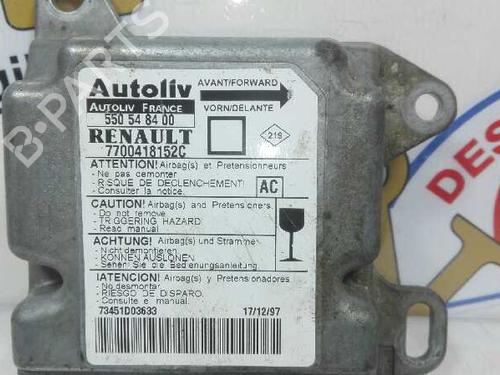 ECU airbags RENAULT MEGANE I (BA0/1_) 1.4 e (BA0E, BA0V) | BP20804482M53 