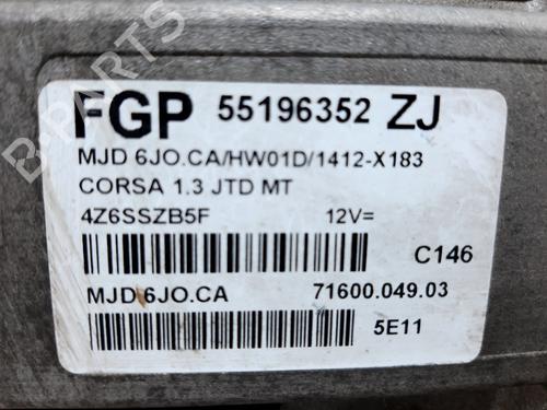 Engine control unit (ECU) OPEL CORSA C (X01) 1.3 CDTI (F08, F68) | BP20743405M57 