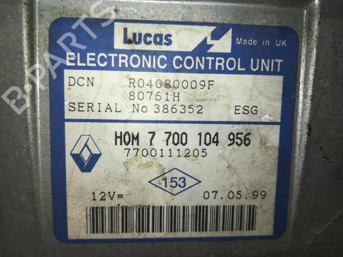 Engine control unit (ECU) RENAULT CLIO II (BB_, CB_) 1.9 D (B/CB0E, BB0J) | BP20795572M57 