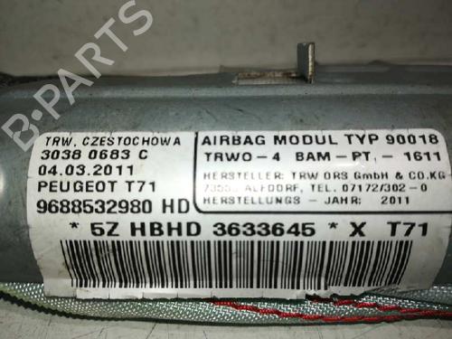 Left curtain airbag PEUGEOT 308 I (4A_, 4C_)  | BP29722140C11
