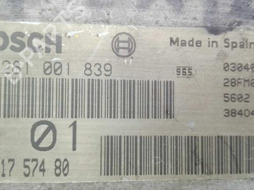 Engine control unit (ECU) CITROËN SAXO (S0, S1) 1.5 D | BP20788697M57 