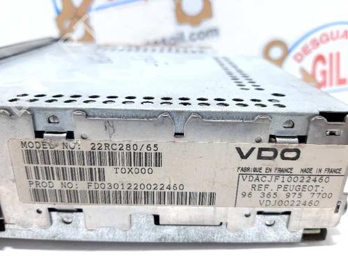 Radio PEUGEOT 307 (3A/C) 2.0 HDi 90 | BP20733811E6 
