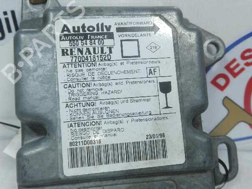 ECU airbags RENAULT MEGANE I (BA0/1_) 1.4 e (BA0E, BA0V) | BP20804503M53 