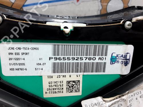 Instrument cluster PEUGEOT 307 CC (3B) 2.0 16V | BP20752654C47 