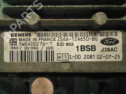 Engine control unit (ECU) FORD FIESTA V (JH_, JD_) 1.4 TDCi | BP20798550M57 