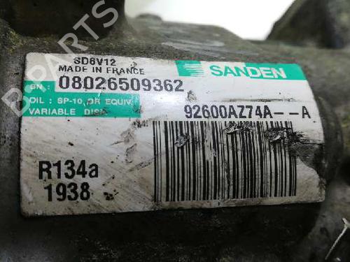 AC compressor NISSAN NV200 Van 1.5 dCi 85 (M20, M20N, M20M) | BP20809931M34 