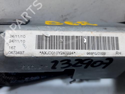 Right curtain airbag NISSAN QASHQAI / QASHQAI +2 I (J10, NJ10, JJ10E) 1.5 dCi | BP20749652C12 