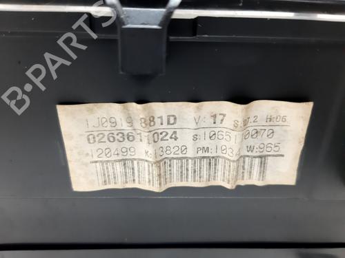 Instrument cluster VW GOLF IV (1J1) 1.9 TDI | BP20752653C47 